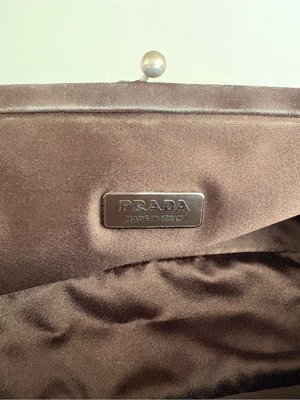 Auth VTG PRADA Tapestry Structured Bag